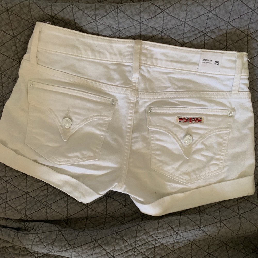 White Hudson shorts size 25!